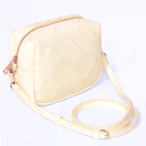 A New Day Cube Crossbody Bag Pale Yellow New NWT